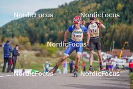 22.10.2023, Arcon, France (FRA): Valentin Nichiporuk (FRA) - Biathlon Samse Summer Tour, pursuit, Arcon (FRA). www.nordicfocus.com. © Thibaut/NordicFocus. Every downloaded picture is fee-liable.