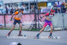 22.10.2023, Arcon, France (FRA): Augustin Remonnay (FRA) - Biathlon Samse Summer Tour, pursuit, Arcon (FRA). www.nordicfocus.com. © Thibaut/NordicFocus. Every downloaded picture is fee-liable.