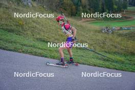 22.10.2023, Arcon, France (FRA): Lois Larger (FRA) - Biathlon Samse Summer Tour, pursuit, Arcon (FRA). www.nordicfocus.com. © Thibaut/NordicFocus. Every downloaded picture is fee-liable.