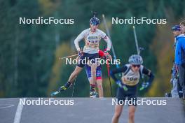 22.10.2023, Arcon, France (FRA): Clovis Henocq (FRA) - Biathlon Samse Summer Tour, pursuit, Arcon (FRA). www.nordicfocus.com. © Thibaut/NordicFocus. Every downloaded picture is fee-liable.