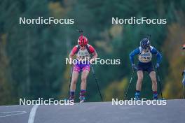 22.10.2023, Arcon, France (FRA): Lois Larger (FRA) - Biathlon Samse Summer Tour, pursuit, Arcon (FRA). www.nordicfocus.com. © Thibaut/NordicFocus. Every downloaded picture is fee-liable.