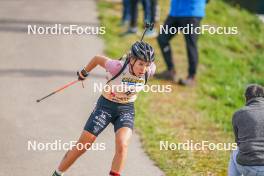22.10.2023, Arcon, France (FRA): Oceane Michelon (FRA) - Biathlon Samse Summer Tour, pursuit, Arcon (FRA). www.nordicfocus.com. © Thibaut/NordicFocus. Every downloaded picture is fee-liable.