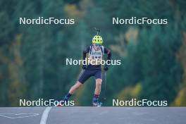 22.10.2023, Arcon, France (FRA): Yanis Hoffmann (FRA) - Biathlon Samse Summer Tour, pursuit, Arcon (FRA). www.nordicfocus.com. © Thibaut/NordicFocus. Every downloaded picture is fee-liable.