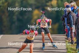 22.10.2023, Arcon, France (FRA): Leonie Jeannier (FRA) - Biathlon Samse Summer Tour, pursuit, Arcon (FRA). www.nordicfocus.com. © Thibaut/NordicFocus. Every downloaded picture is fee-liable.