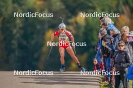 22.10.2023, Arcon, France (FRA): Celia Henaff (FRA) - Biathlon Samse Summer Tour, pursuit, Arcon (FRA). www.nordicfocus.com. © Thibaut/NordicFocus. Every downloaded picture is fee-liable.