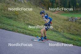 22.10.2023, Arcon, France (FRA): Mathis Laine (FRA) - Biathlon Samse Summer Tour, pursuit, Arcon (FRA). www.nordicfocus.com. © Thibaut/NordicFocus. Every downloaded picture is fee-liable.