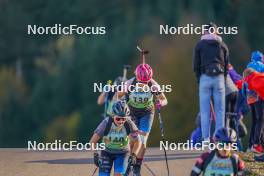 22.10.2023, Arcon, France (FRA): Jade Beaudon (FRA) - Biathlon Samse Summer Tour, pursuit, Arcon (FRA). www.nordicfocus.com. © Thibaut/NordicFocus. Every downloaded picture is fee-liable.