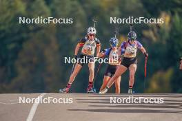 22.10.2023, Arcon, France (FRA): Eve Bouvard (BEL) - Biathlon Samse Summer Tour, pursuit, Arcon (FRA). www.nordicfocus.com. © Thibaut/NordicFocus. Every downloaded picture is fee-liable.