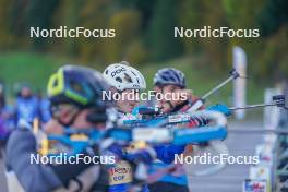 22.10.2023, Arcon, France (FRA): Esteban Moreira (FRA) - Biathlon Samse Summer Tour, pursuit, Arcon (FRA). www.nordicfocus.com. © Thibaut/NordicFocus. Every downloaded picture is fee-liable.