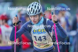 22.10.2023, Arcon, France (FRA): Mathis Yvoz (FRA) - Biathlon Samse Summer Tour, pursuit, Arcon (FRA). www.nordicfocus.com. © Thibaut/NordicFocus. Every downloaded picture is fee-liable.