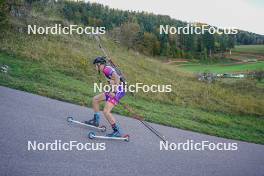 22.10.2023, Arcon, France (FRA): Tom Bouillet (FRA) - Biathlon Samse Summer Tour, pursuit, Arcon (FRA). www.nordicfocus.com. © Thibaut/NordicFocus. Every downloaded picture is fee-liable.
