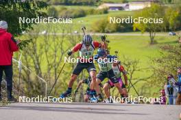 22.10.2023, Arcon, France (FRA): Damien Levet (FRA) - Biathlon Samse Summer Tour, pursuit, Arcon (FRA). www.nordicfocus.com. © Thibaut/NordicFocus. Every downloaded picture is fee-liable.
