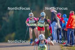 22.10.2023, Arcon, France (FRA): Pauline Allard (FRA) - Biathlon Samse Summer Tour, pursuit, Arcon (FRA). www.nordicfocus.com. © Thibaut/NordicFocus. Every downloaded picture is fee-liable.
