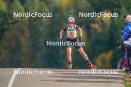 22.10.2023, Arcon, France (FRA): Chloe Chevalier (FRA) - Biathlon Samse Summer Tour, pursuit, Arcon (FRA). www.nordicfocus.com. © Thibaut/NordicFocus. Every downloaded picture is fee-liable.