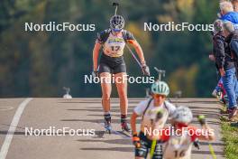 22.10.2023, Arcon, France (FRA): Maya Cloetens (BEL) - Biathlon Samse Summer Tour, pursuit, Arcon (FRA). www.nordicfocus.com. © Thibaut/NordicFocus. Every downloaded picture is fee-liable.