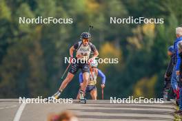 22.10.2023, Arcon, France (FRA): Fany Bertrand (FRA) - Biathlon Samse Summer Tour, pursuit, Arcon (FRA). www.nordicfocus.com. © Thibaut/NordicFocus. Every downloaded picture is fee-liable.