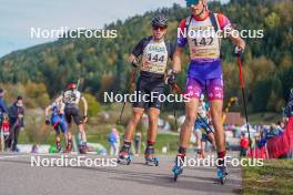 22.10.2023, Arcon, France (FRA): Ethan Benoit Appolonia (FRA) - Biathlon Samse Summer Tour, pursuit, Arcon (FRA). www.nordicfocus.com. © Thibaut/NordicFocus. Every downloaded picture is fee-liable.