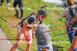 22.10.2023, Arcon, France (FRA): Lola Gilbert Jeanselme (FRA) - Biathlon Samse Summer Tour, pursuit, Arcon (FRA). www.nordicfocus.com. © Thibaut/NordicFocus. Every downloaded picture is fee-liable.