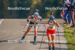22.10.2023, Arcon, France (FRA): Coralie Langel (FRA) - Biathlon Samse Summer Tour, pursuit, Arcon (FRA). www.nordicfocus.com. © Thibaut/NordicFocus. Every downloaded picture is fee-liable.