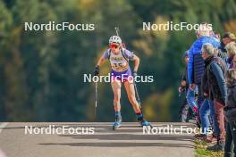 22.10.2023, Arcon, France (FRA): Lisa Siberchicot (FRA) - Biathlon Samse Summer Tour, pursuit, Arcon (FRA). www.nordicfocus.com. © Thibaut/NordicFocus. Every downloaded picture is fee-liable.