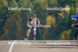 22.10.2023, Arcon, France (FRA): Sophie Chauveau (FRA) - Biathlon Samse Summer Tour, pursuit, Arcon (FRA). www.nordicfocus.com. © Thibaut/NordicFocus. Every downloaded picture is fee-liable.