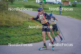 22.10.2023, Arcon, France (FRA): Tristan Bois (FRA) - Biathlon Samse Summer Tour, pursuit, Arcon (FRA). www.nordicfocus.com. © Thibaut/NordicFocus. Every downloaded picture is fee-liable.