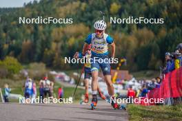 22.10.2023, Arcon, France (FRA): Zian Chene (FRA) - Biathlon Samse Summer Tour, pursuit, Arcon (FRA). www.nordicfocus.com. © Thibaut/NordicFocus. Every downloaded picture is fee-liable.