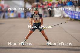 22.10.2023, Arcon, France (FRA): Justine Braisaz-Bouchet (FRA) - Biathlon Samse Summer Tour, pursuit, Arcon (FRA). www.nordicfocus.com. © Thibaut/NordicFocus. Every downloaded picture is fee-liable.