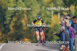 22.10.2023, Arcon, France (FRA): Emilien Jacquelin (FRA) - Biathlon Samse Summer Tour, pursuit, Arcon (FRA). www.nordicfocus.com. © Thibaut/NordicFocus. Every downloaded picture is fee-liable.
