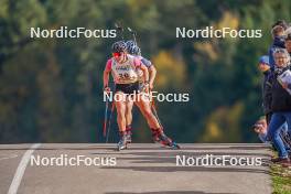 22.10.2023, Arcon, France (FRA): Justine Foulon (FRA) - Biathlon Samse Summer Tour, pursuit, Arcon (FRA). www.nordicfocus.com. © Thibaut/NordicFocus. Every downloaded picture is fee-liable.