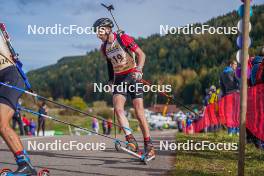 22.10.2023, Arcon, France (FRA): Alexis Bernard (FRA) - Biathlon Samse Summer Tour, pursuit, Arcon (FRA). www.nordicfocus.com. © Thibaut/NordicFocus. Every downloaded picture is fee-liable.