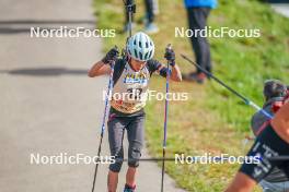 22.10.2023, Arcon, France (FRA): Anaelle Bondoux (FRA) - Biathlon Samse Summer Tour, pursuit, Arcon (FRA). www.nordicfocus.com. © Thibaut/NordicFocus. Every downloaded picture is fee-liable.