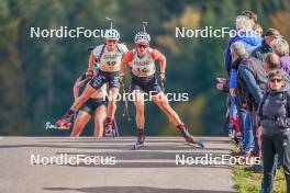22.10.2023, Arcon, France (FRA): Flurina Volken (SUI) - Biathlon Samse Summer Tour, pursuit, Arcon (FRA). www.nordicfocus.com. © Thibaut/NordicFocus. Every downloaded picture is fee-liable.