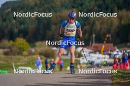 22.10.2023, Arcon, France (FRA): Noe Seigneur (FRA) - Biathlon Samse Summer Tour, pursuit, Arcon (FRA). www.nordicfocus.com. © Thibaut/NordicFocus. Every downloaded picture is fee-liable.