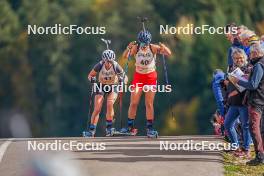 22.10.2023, Arcon, France (FRA): Ludmilla Roche (FRA) - Biathlon Samse Summer Tour, pursuit, Arcon (FRA). www.nordicfocus.com. © Thibaut/NordicFocus. Every downloaded picture is fee-liable.