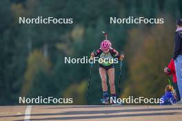 22.10.2023, Arcon, France (FRA): Lena Brun (FRA) - Biathlon Samse Summer Tour, pursuit, Arcon (FRA). www.nordicfocus.com. © Thibaut/NordicFocus. Every downloaded picture is fee-liable.