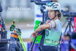 22.10.2023, Arcon, France (FRA): Matilda Dodos (FRA) - Biathlon Samse Summer Tour, pursuit, Arcon (FRA). www.nordicfocus.com. © Thibaut/NordicFocus. Every downloaded picture is fee-liable.