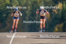 22.10.2023, Arcon, France (FRA): Louise Roguet (FRA) - Biathlon Samse Summer Tour, pursuit, Arcon (FRA). www.nordicfocus.com. © Thibaut/NordicFocus. Every downloaded picture is fee-liable.