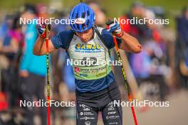 22.10.2023, Arcon, France (FRA): Oscar Lombardot (FRA) - Biathlon Samse Summer Tour, pursuit, Arcon (FRA). www.nordicfocus.com. © Thibaut/NordicFocus. Every downloaded picture is fee-liable.