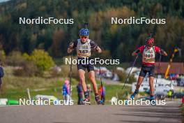 22.10.2023, Arcon, France (FRA): Louison Gilardoni (FRA) - Biathlon Samse Summer Tour, pursuit, Arcon (FRA). www.nordicfocus.com. © Thibaut/NordicFocus. Every downloaded picture is fee-liable.