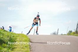 22.10.2023, Arcon, France (FRA): Cyprien Mermillod Blardet (FRA) - Biathlon Samse Summer Tour, pursuit, Arcon (FRA). www.nordicfocus.com. © Thibaut/NordicFocus. Every downloaded picture is fee-liable.
