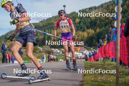 22.10.2023, Arcon, France (FRA): Ilann Dupont (FRA) - Biathlon Samse Summer Tour, pursuit, Arcon (FRA). www.nordicfocus.com. © Thibaut/NordicFocus. Every downloaded picture is fee-liable.