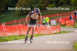 22.10.2023, Arcon, France (FRA): Lilian Leurs (FRA) - Biathlon Samse Summer Tour, pursuit, Arcon (FRA). www.nordicfocus.com. © Thibaut/NordicFocus. Every downloaded picture is fee-liable.