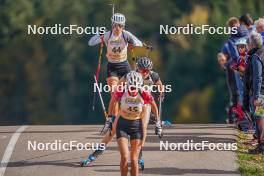 22.10.2023, Arcon, France (FRA): Eva Laine (FRA) - Biathlon Samse Summer Tour, pursuit, Arcon (FRA). www.nordicfocus.com. © Thibaut/NordicFocus. Every downloaded picture is fee-liable.