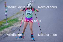 22.10.2023, Arcon, France (FRA): Fiona Laurent (FRA) - Biathlon Samse Summer Tour, pursuit, Arcon (FRA). www.nordicfocus.com. © Thibaut/NordicFocus. Every downloaded picture is fee-liable.
