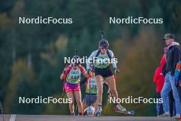 22.10.2023, Arcon, France (FRA): Adeline Debuyser (FRA) - Biathlon Samse Summer Tour, pursuit, Arcon (FRA). www.nordicfocus.com. © Thibaut/NordicFocus. Every downloaded picture is fee-liable.