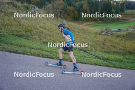 22.10.2023, Arcon, France (FRA): Niels Bibollet (FRA) - Biathlon Samse Summer Tour, pursuit, Arcon (FRA). www.nordicfocus.com. © Thibaut/NordicFocus. Every downloaded picture is fee-liable.