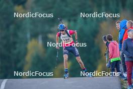 22.10.2023, Arcon, France (FRA): Victor Laine (FRA) - Biathlon Samse Summer Tour, pursuit, Arcon (FRA). www.nordicfocus.com. © Thibaut/NordicFocus. Every downloaded picture is fee-liable.