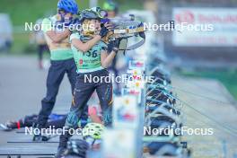 22.10.2023, Arcon, France (FRA): Anna Musso (FRA) - Biathlon Samse Summer Tour, pursuit, Arcon (FRA). www.nordicfocus.com. © Thibaut/NordicFocus. Every downloaded picture is fee-liable.