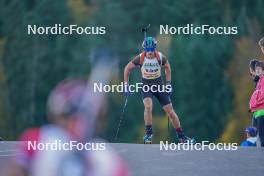 22.10.2023, Arcon, France (FRA): Paul Cartier (FRA) - Biathlon Samse Summer Tour, pursuit, Arcon (FRA). www.nordicfocus.com. © Thibaut/NordicFocus. Every downloaded picture is fee-liable.
